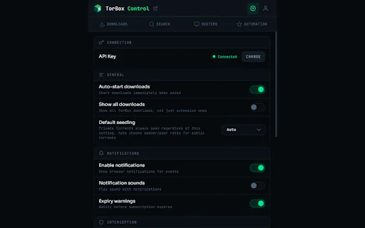 TorBox Control डाउनलोड करें – ब्राउज़र से TorBox डाउनलोड मैनेज करें - Screenshot 4