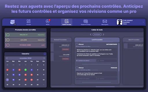Ecole Directe Plus Unblock डाउनलोड करें – बेहतर प्रदर्शन और UI - Screenshot 2