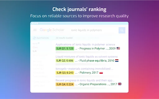 ExCITATION डाउनलोड करें – Google Scholar पर Journal Ranking देखें - Screenshot 2