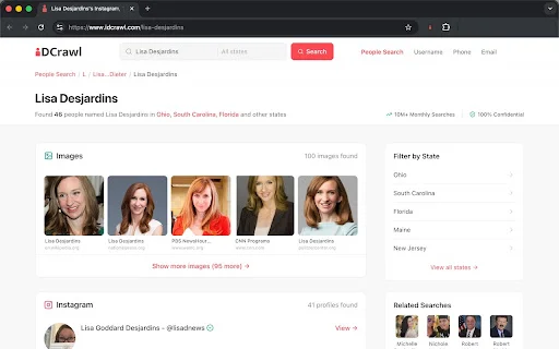 IDCrawl Name Linker डाउनलोड करें – वेब पर नाम सर्च करें - Screenshot 2