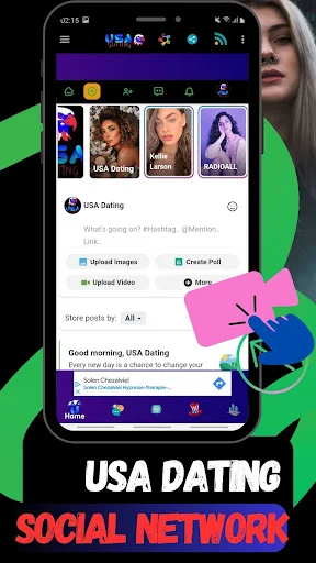 USA Dating ऐप डाउनलोड करें – अमेरिका और पेरिस में नए दोस्त बनाएं - Screenshot 2