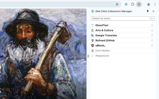 One Click Extensions Manager डाउनलोड करें – ब्राउज़र विस्तार प्रबंधित करें - Screenshot 2