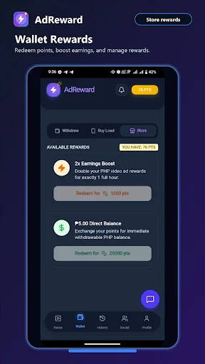 AdReward: Earn & Grow डाउनलोड करें – विज्ञापन देखकर पैसे कमाएं - Screenshot 4