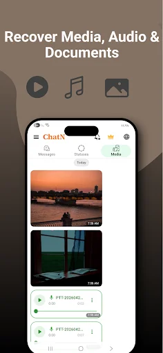 Recover Deleted Messages-ChatN डाउनलोड करें – स्टेटस सेवर और रिकवरी - Screenshot 3