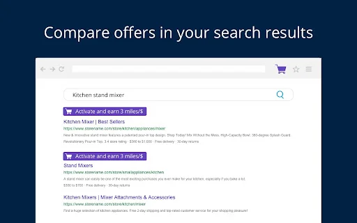 United Airlines MileagePlus Shopping ब्राउज़र एक्सटेंशन डाउनलोड करें - Screenshot 4