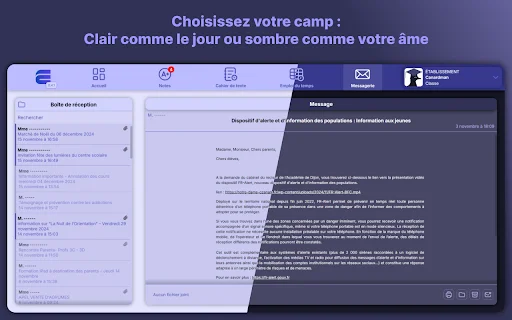 Ecole Directe Plus Unblock डाउनलोड करें – बेहतर प्रदर्शन और UI - Screenshot 4