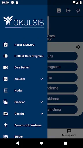 Okulsis Mobil डाउनलोड करें – शिक्षा और उपस्थिति ट्रैकिंग ऐप - Screenshot 2