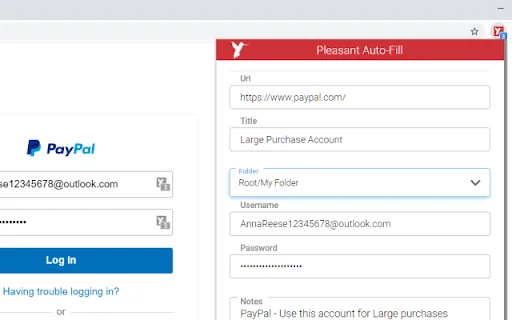 Pleasant Password Server Auto-Filler डाउनलोड करें – पासवर्ड मैनेजर - Screenshot 1