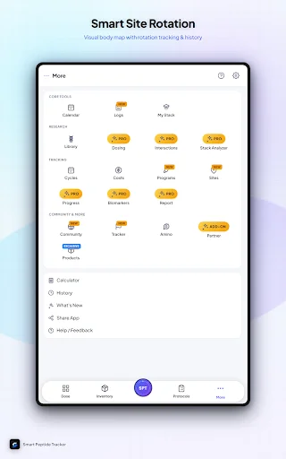 Smart Peptide Tracker डाउनलोड करें – पेप्टाइड लॉगिंग ऐप - Screenshot 14