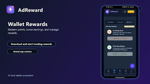 AdReward: Earn & Grow डाउनलोड करें – विज्ञापन देखकर पैसे कमाएं - Screenshot 20