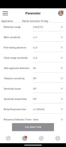 Virtual Loop डाउनलोड करें – OPTEX OVS-02 वाहन डिटेक्टर सेटिंग ऐप - Screenshot 4