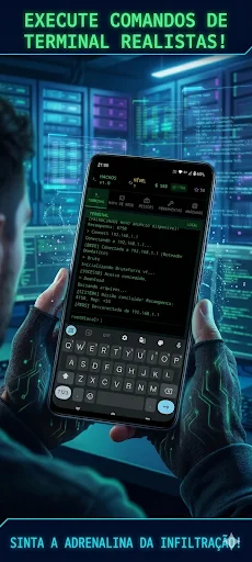HackOs: Hacker Simulator डाउनलोड करें – टर्मिनल सिम्युलेटर फ्री - Screenshot 4