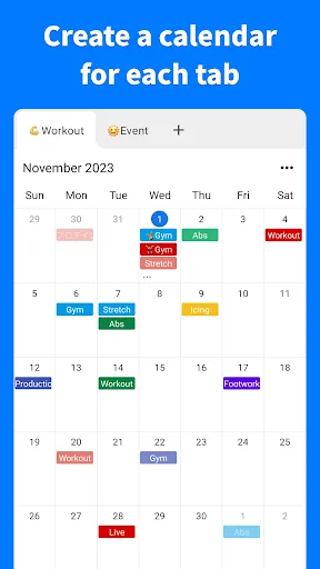 Plan Calendar डाउनलोड करें – व्यवस्थित रहें और अपना शेड्यूल प्रबंधित करें - Screenshot 2