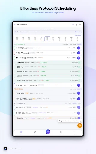 Smart Peptide Tracker डाउनलोड करें – पेप्टाइड लॉगिंग ऐप - Screenshot 18
