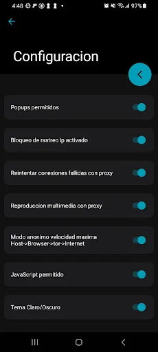 Deep Web: Navegador Anonimo डाउनलोड करें – सुरक्षित और निजी ब्राउज़िंग - Screenshot 3