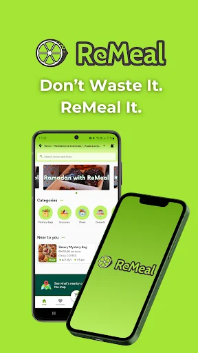 ReMeal ऐप डाउनलोड करें – रियायती कीमतों पर बचा हुआ भोजन पाएं - Screenshot 1