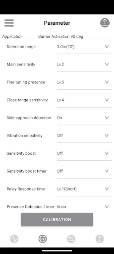 Virtual Loop डाउनलोड करें – OPTEX OVS-02 वाहन डिटेक्टर सेटिंग ऐप - Screenshot 9
