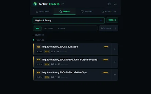 TorBox Control डाउनलोड करें – ब्राउज़र से TorBox डाउनलोड मैनेज करें - Screenshot 2