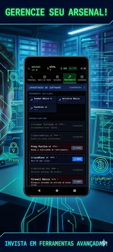 HackOs: Hacker Simulator डाउनलोड करें – टर्मिनल सिम्युलेटर फ्री - Screenshot 6