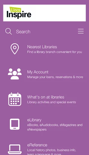 Lincs Inspire Libraries ऐप डाउनलोड करें – अपनी लाइब्रेरी सेवाओं तक पहुँचें - Screenshot 1