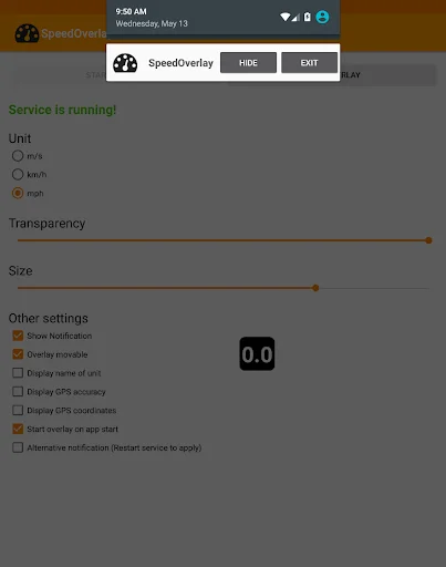 Speed Overlay डाउनलोड करें – सटीक GPS स्पीडोमीटर और नेविगेशन टूल - Screenshot 11