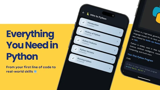 Learn Python ऐप डाउनलोड करें – पायथन कोडिंग सीखें और क्विज़ हल करें - Screenshot 4