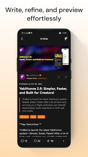 YakiHonne डाउनलोड करें – Nostr और Bitcoin के लिए विकेंद्रीकृत सोशल ऐप - Screenshot 4