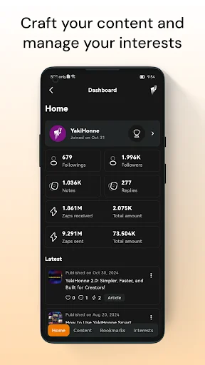 YakiHonne डाउनलोड करें – Nostr और Bitcoin के लिए विकेंद्रीकृत सोशल ऐप - Screenshot 3
