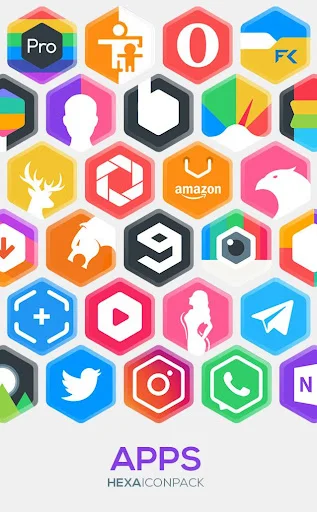 Hexa Icon Pack डाउनलोड करें – अनोखे हेक्सागोनल आइकॉन स्टाइल - Screenshot 7