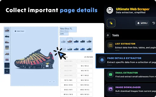 Ultimate Web Scraper डाउनलोड करें – डेटा एक्सट्रैक्शन टूल - Screenshot 3