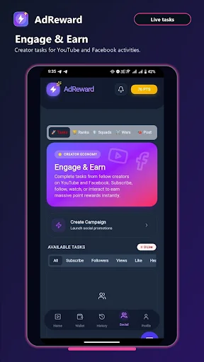 AdReward: Earn & Grow डाउनलोड करें – विज्ञापन देखकर पैसे कमाएं - Screenshot 6
