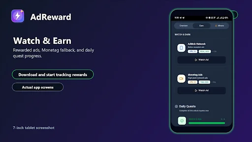AdReward: Earn & Grow डाउनलोड करें – विज्ञापन देखकर पैसे कमाएं - Screenshot 10