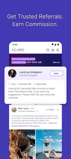 CURD App Download: रेफरल और नेटवर्किंग के लिए बेहतरीन सोशल ऐप - Screenshot 4