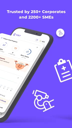 Visit-Health App डाउनलोड करें – डॉक्टर से परामर्श और लैब टेस्ट बुक करें - Screenshot 2