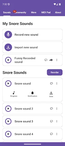 Snore Sounds डाउनलोड करें – आरामदायक नींद के लिए बेस्ट साउंडबोर्ड - Screenshot 1