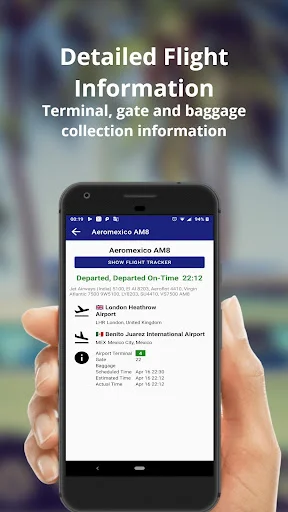 Detroit Metro Airport Flights डाउनलोड करें – लाइव फ्लाइट अपडेट्स - Screenshot 3