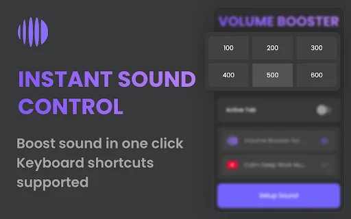 Volume Booster 600% डाउनलोड करें – Chrome के लिए बेस्ट साउंड एम्पलीफायर - Screenshot 5