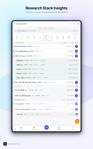 Smart Peptide Tracker डाउनलोड करें – पेप्टाइड लॉगिंग ऐप - Screenshot 22