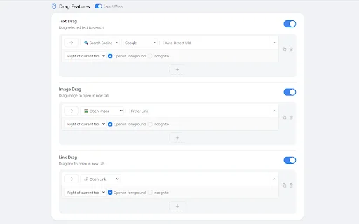 FlowMouse डाउनलोड करें – बेहतरीन माउस जेस्चर और सुपर ड्रैग एक्सटेंशन - Screenshot 2