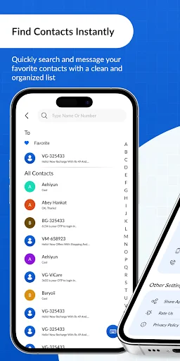 Messages – SMS & Chat Manager डाउनलोड करें – सुरक्षित और स्मार्ट मैसेजिंग - Screenshot 4