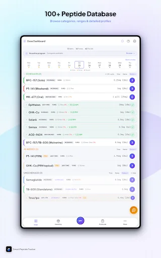 Smart Peptide Tracker डाउनलोड करें – पेप्टाइड लॉगिंग ऐप - Screenshot 20