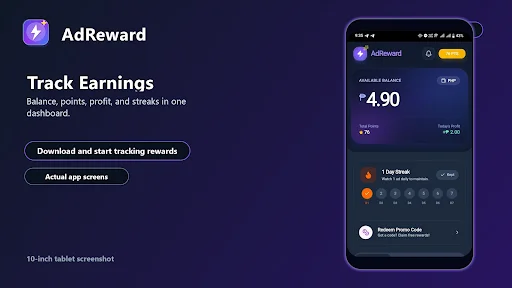 AdReward: Earn & Grow डाउनलोड करें – विज्ञापन देखकर पैसे कमाएं - Screenshot 17