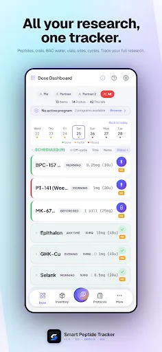 Smart Peptide Tracker डाउनलोड करें – पेप्टाइड लॉगिंग ऐप - Screenshot 6