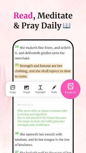 Bible For Women डाउनलोड करें – महिलाओं के लिए दैनिक बाइबिल और प्रार्थना - Screenshot 2