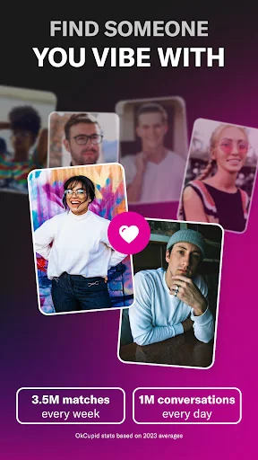 OkCupid Dating App डाउनलोड करें – नए लोगों से मिलें और चैट करें - Screenshot 1