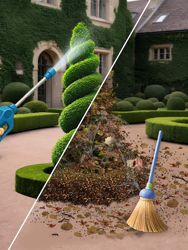 Lawn Care ASMR Cleaning डाउनलोड करें – रिलैक्सिंग गार्डन गेम - Screenshot 13