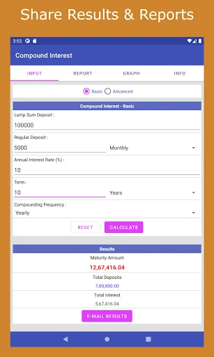 Financial Calculator India डाउनलोड करें – EMI, SIP और टैक्स कैलकुलेटर - Screenshot 16