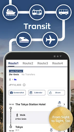Japan Travel App डाउनलोड करें – जापान यात्रा और शिनकानसेन गाइड - Screenshot 2