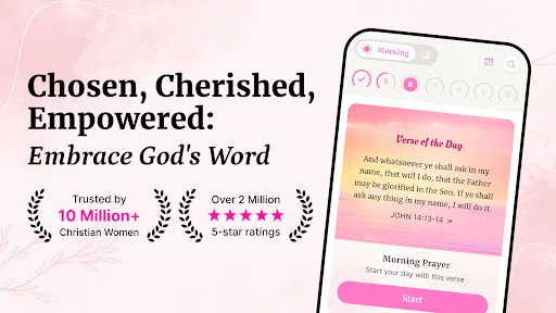 Bible For Women डाउनलोड करें – महिलाओं के लिए दैनिक बाइबिल और प्रार्थना - Screenshot 1