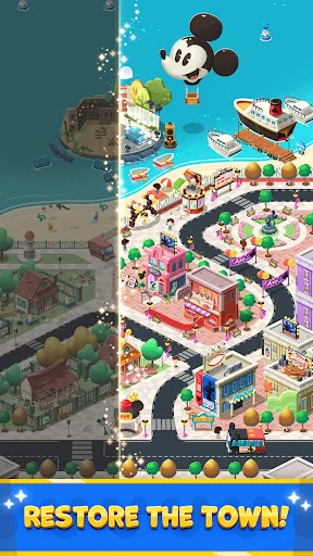 Disney Pop Town डाउनलोड करें – जादुई मैच 3 पहेली गेम का आनंद लें - Screenshot 10